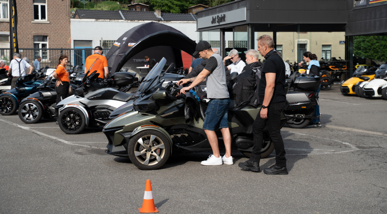Portes ouvertes Jetspirit 2026 avec plusieurs Can-Am Spyder et Ryker exposés
